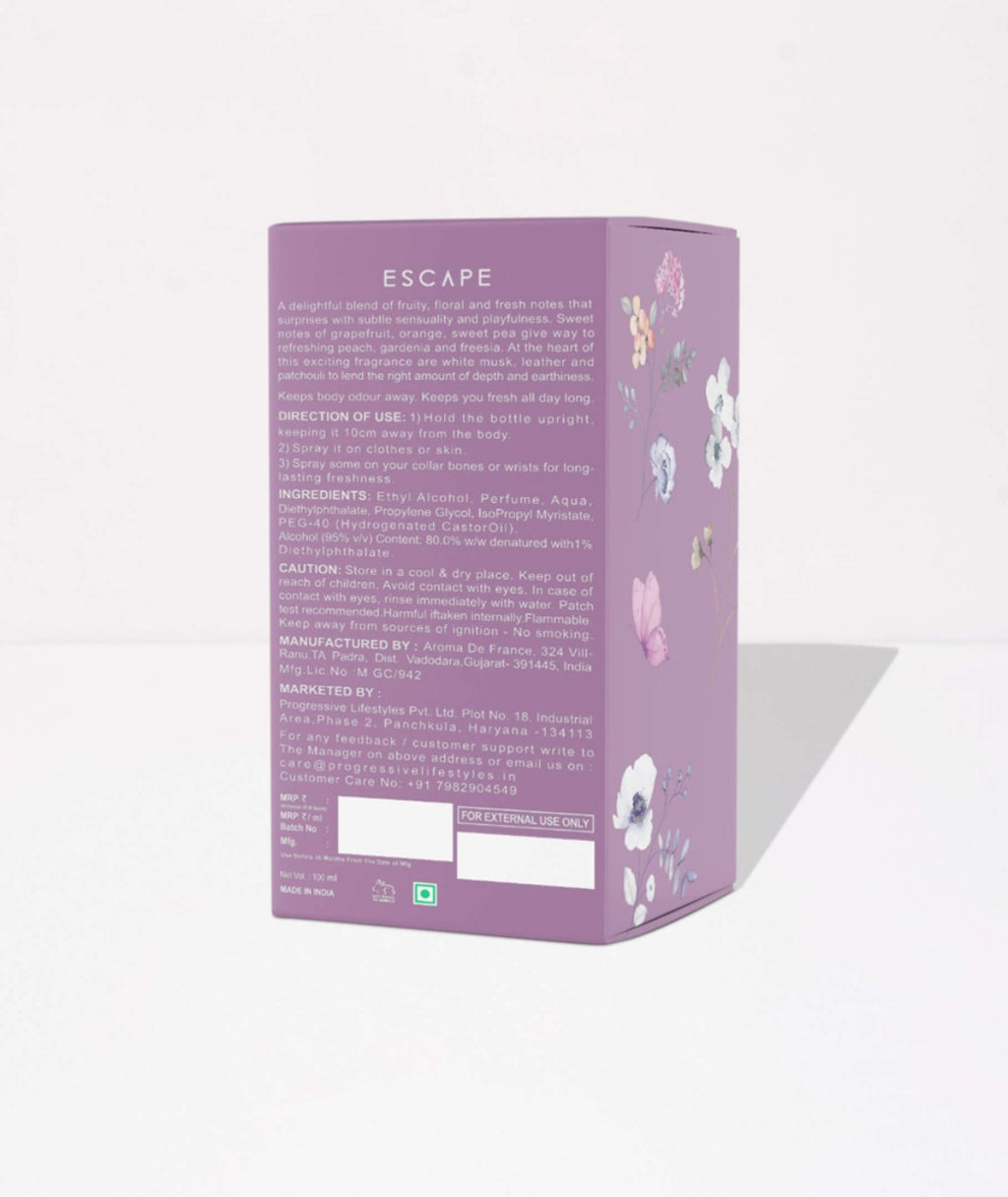 Carlton London Escape Perfume For Women - 100ml